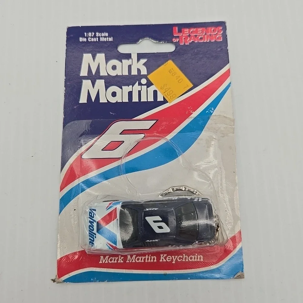 1998 Legends of Racing Mark Martin 6 Key Chain 1:87 Scale Die Cast - Vintage